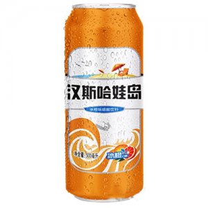 汉斯哈娃岛冰橙味碳酸饮料500ml