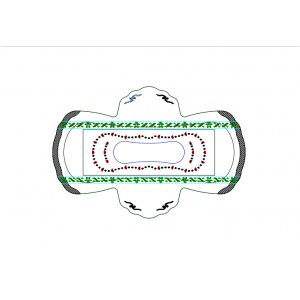 190mm迷你日用卫生巾贴牌定制代加工