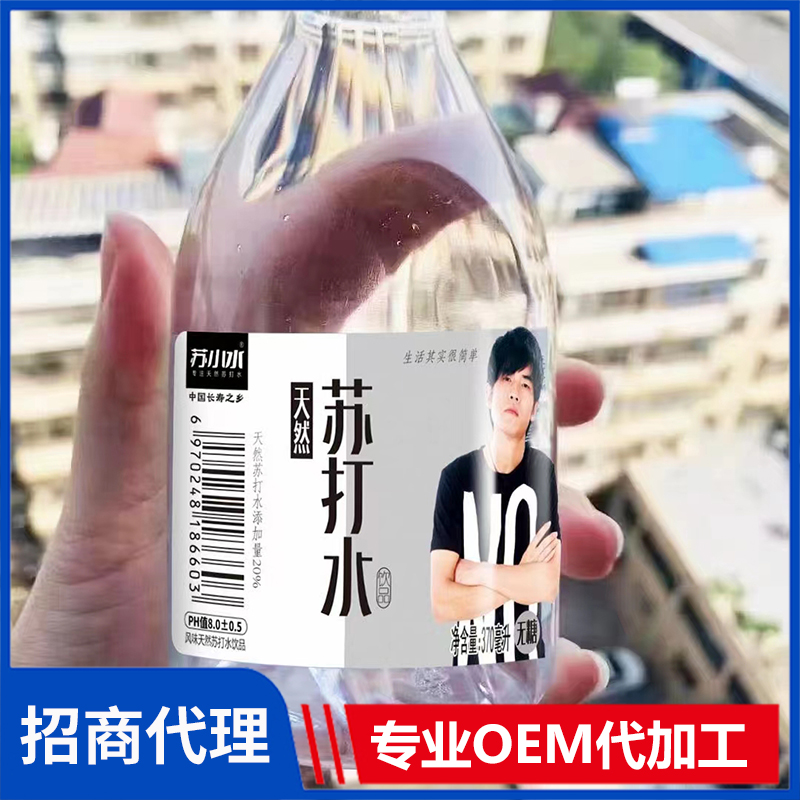 苏小水天然苏打水饮品 苏打水批发厂家能量饮料果汁OEM