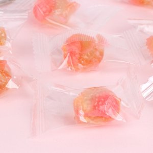厂家直销 白桃味水晶软糖 爆浆糖果 零食现货批发 可贴 可代