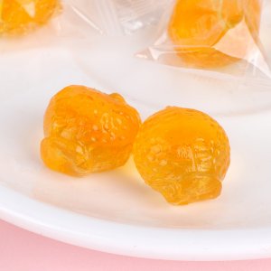 厂家直销 芒果味水晶软糖 爆浆糖果 零食现货批发 可贴 可代