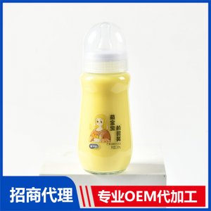 萌宝的微笑芒果味酸奶饮品OEM代加工 酸奶饮品贴牌定制源头厂家