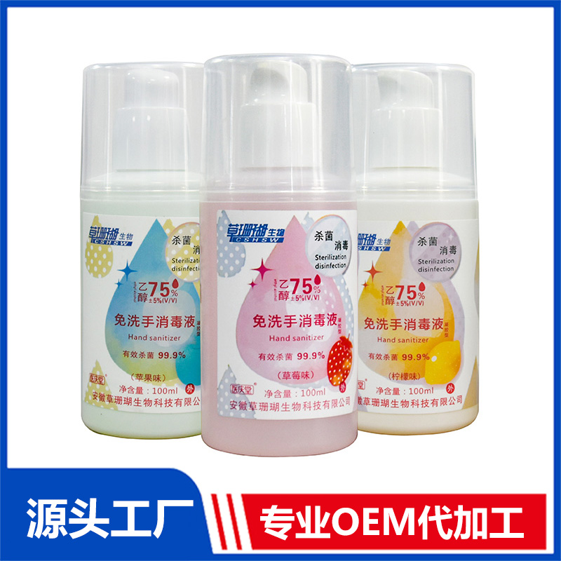 100ml免洗消毒液OEM/ODM贴牌代工源头厂家
