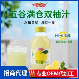 双柚汁OEM代加工 果汁贴牌定制源头厂家