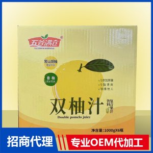 双柚汁箱装OEM代加工 果汁贴牌定制代工