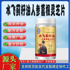 水飞蓟籽油人参葛根灵芝片OEM代加工 运动营养食品贴牌定制加工