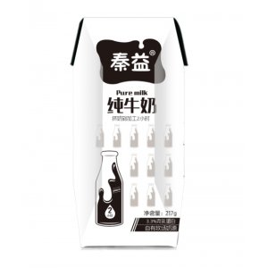 秦益纯牛奶 217gOEM/ODM贴牌代加工批发定制源头厂家