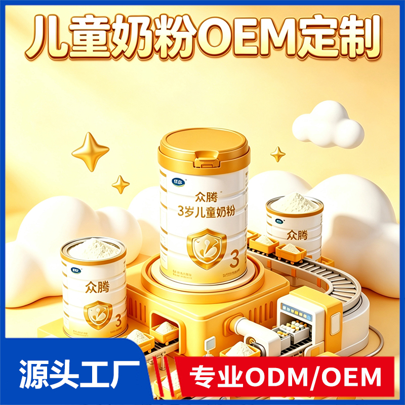 儿童奶粉OEM定制 3岁以上成长奶粉源头厂家代加工