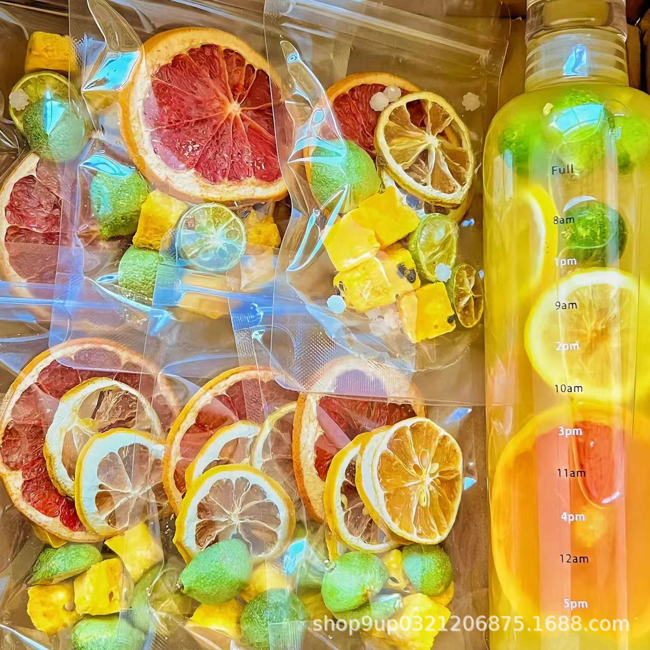 水果茶diy冻干柠檬片青桔西柚百香果原料冷泡茶花茶包组合水果茶